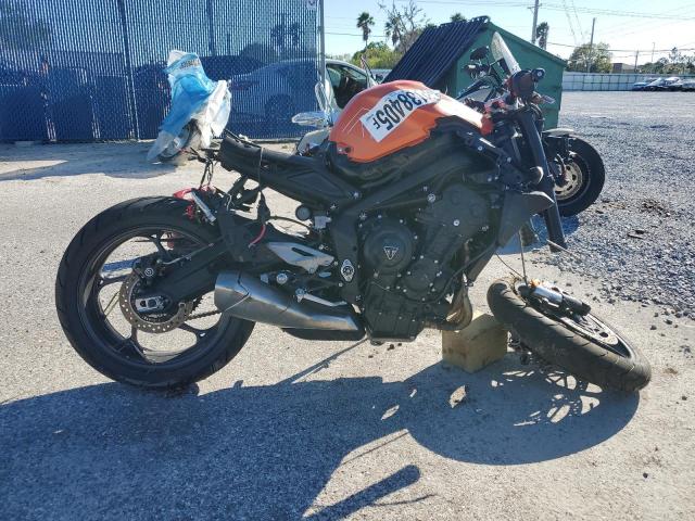  Salvage Triumph Motorcycle Street
