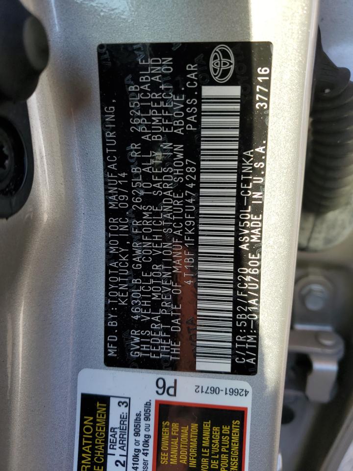 Toyota Camry Le Image 12