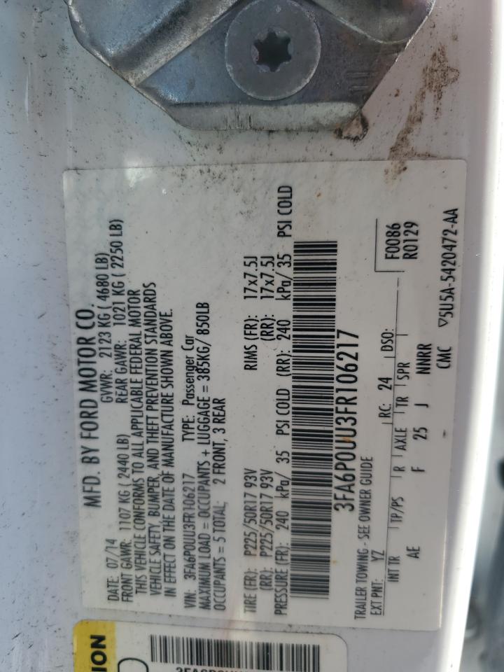 Ford Fusion S Hybrid Image 4