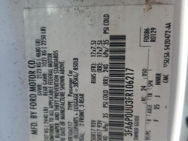 Ford Fusion S Hybrid Image 4