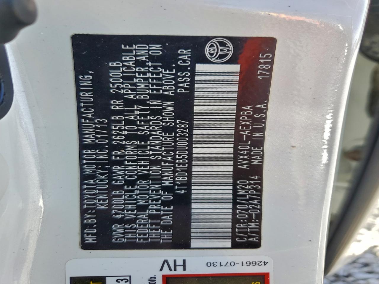 Toyota Avalon Hybrid Image 12