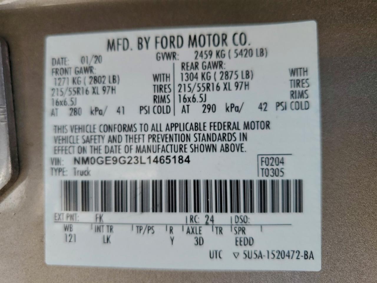 Ford Transit Titanium Image 8