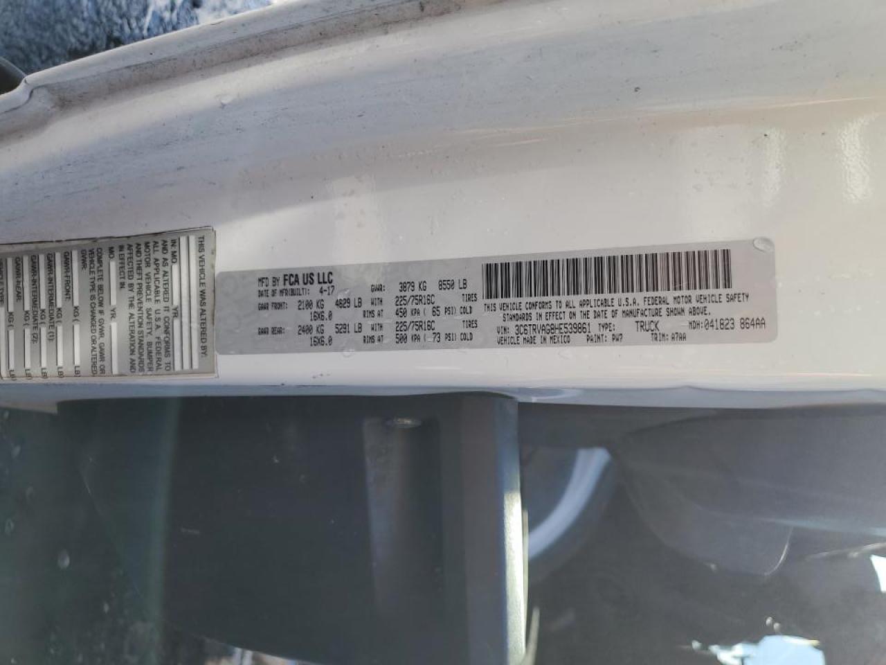 Ram Promaster 1500 Standard Image 8