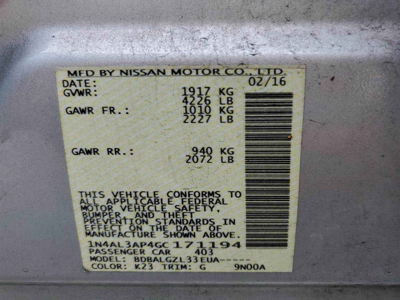 Nissan Altima 2.5 Image 13