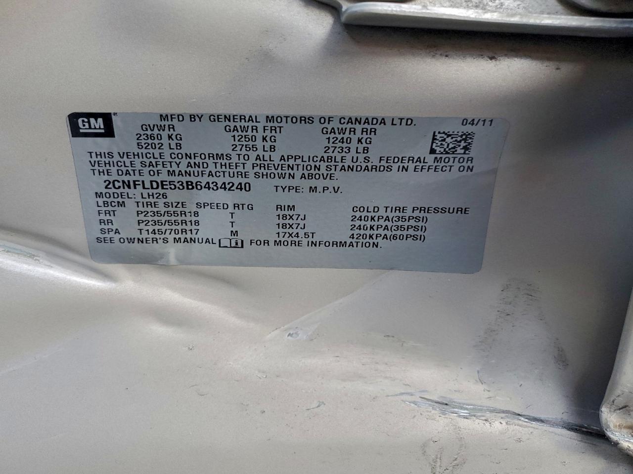 Chevrolet Equinox Lt Image 13