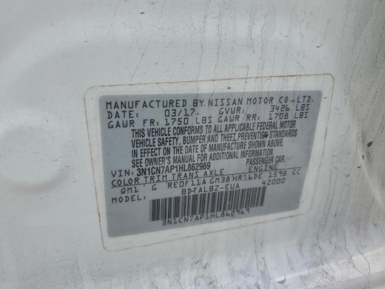 Nissan Versa S Image 12