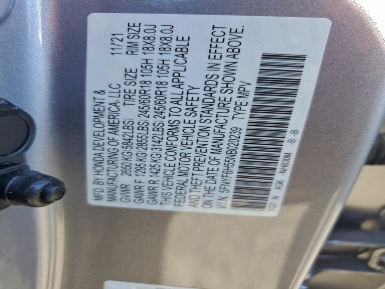 Honda Pilot Exl Image 8