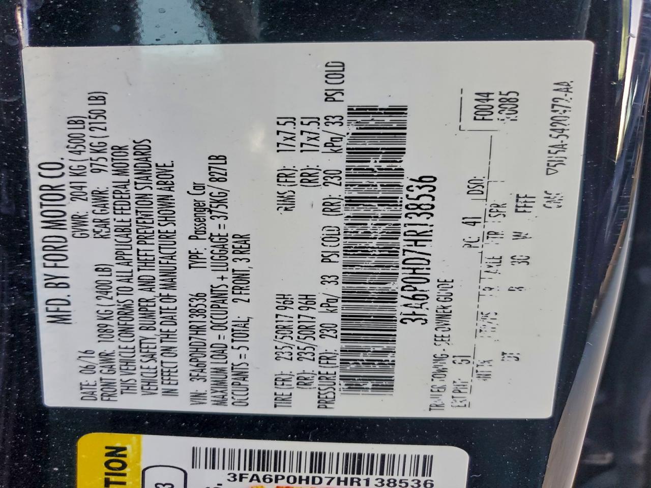 Ford Fusion Se Image 7