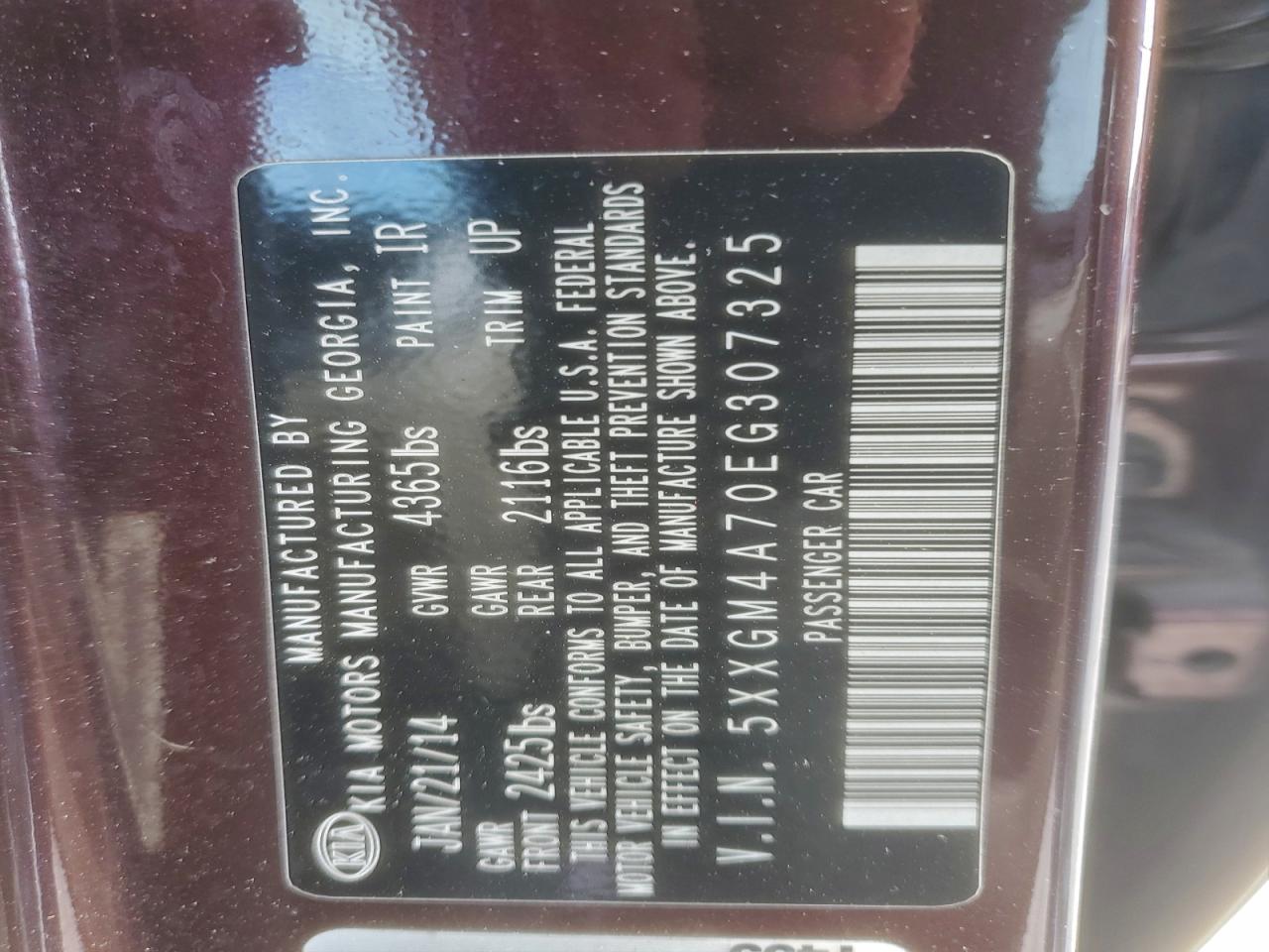 Kia Optima Lx Image 8