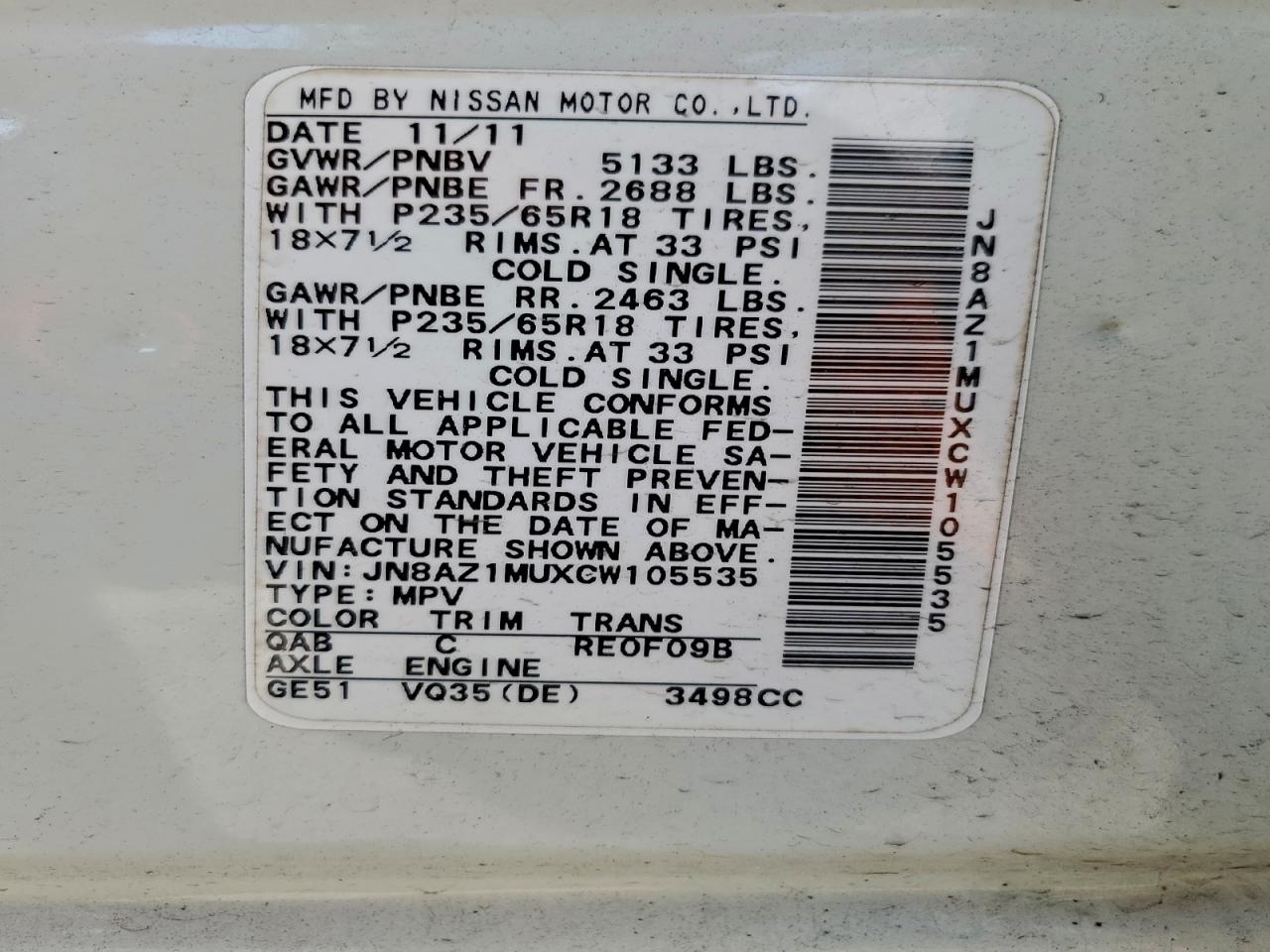 Nissan Murano S Image 2