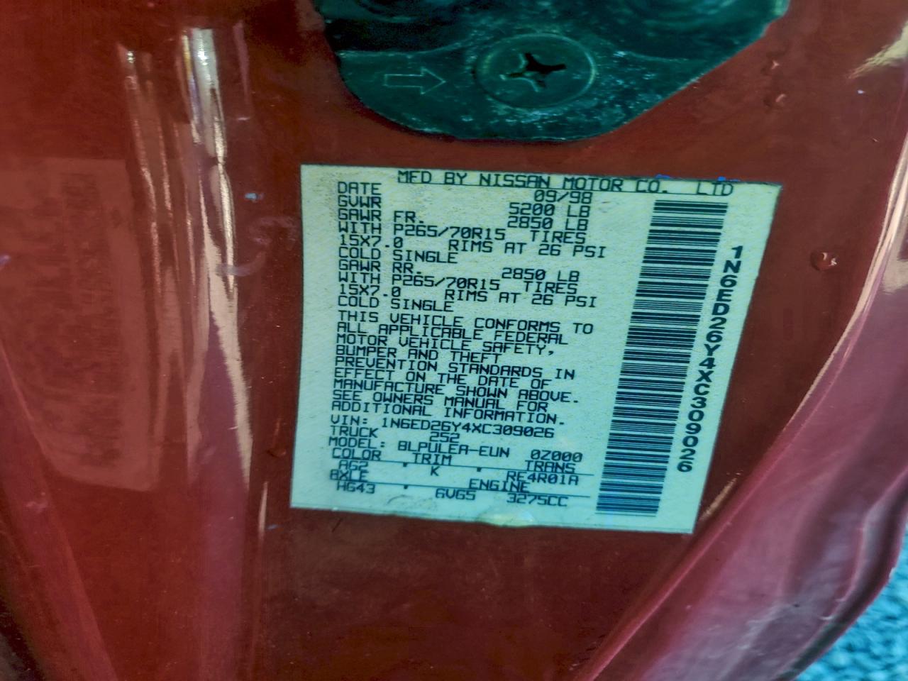 Nissan Frontier King Cab Xe Image 10