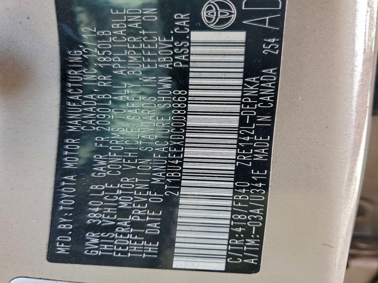 Toyota Corolla Base Image 9